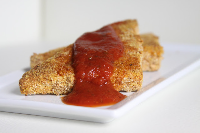 Crispy Baked Tofu with Marinara