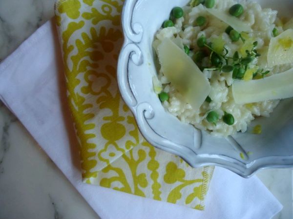 Spring Pea, Shallot, and Lemon Risotto