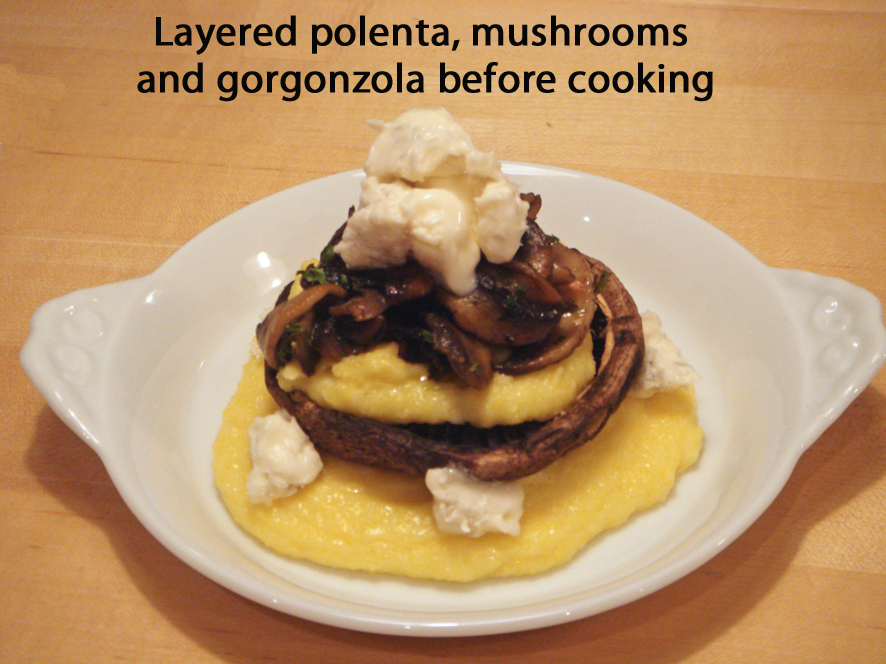 Mushroom and Polenta Towers