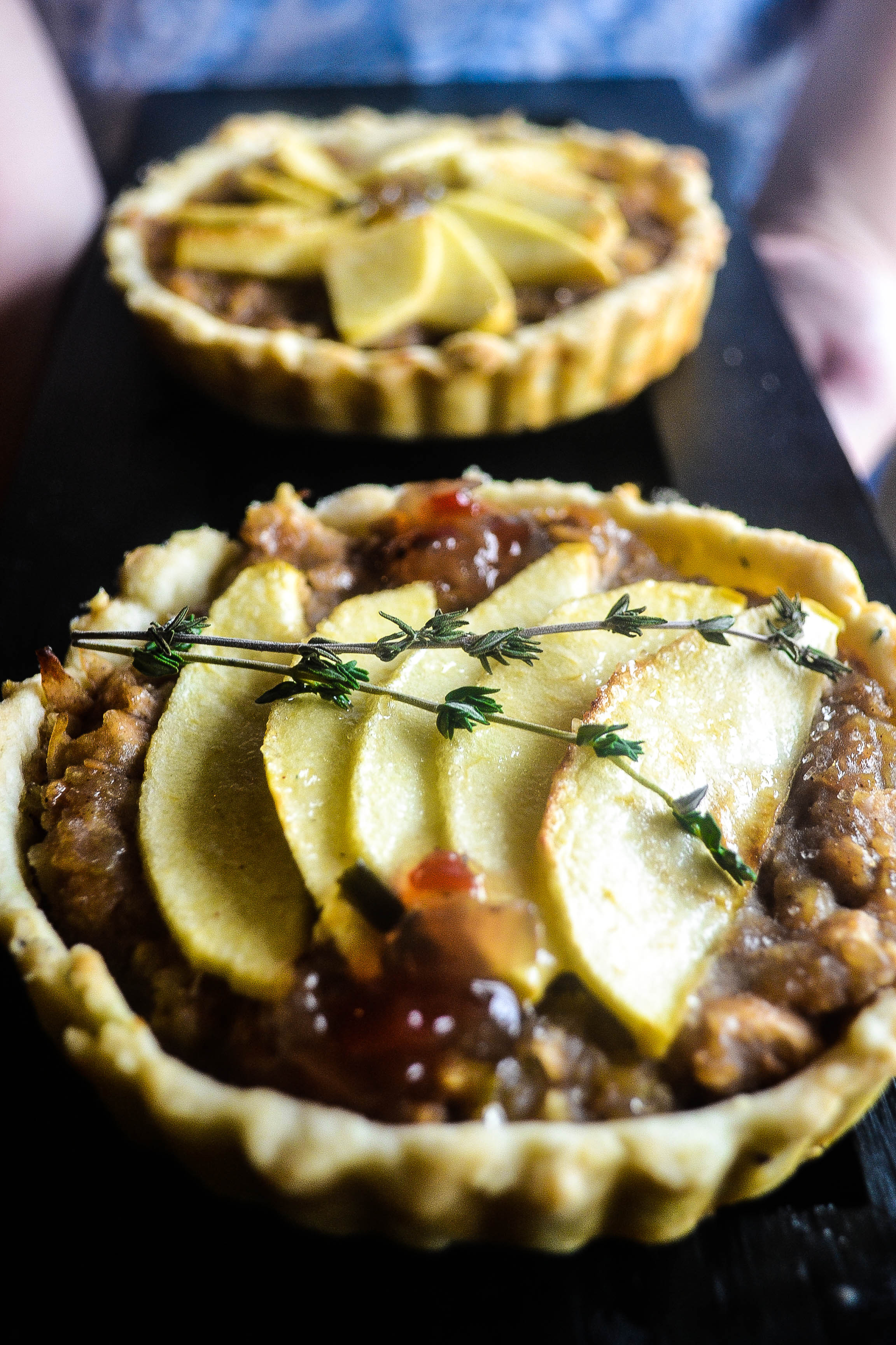 Not So Sweet Bean & Apple Fruit Tart