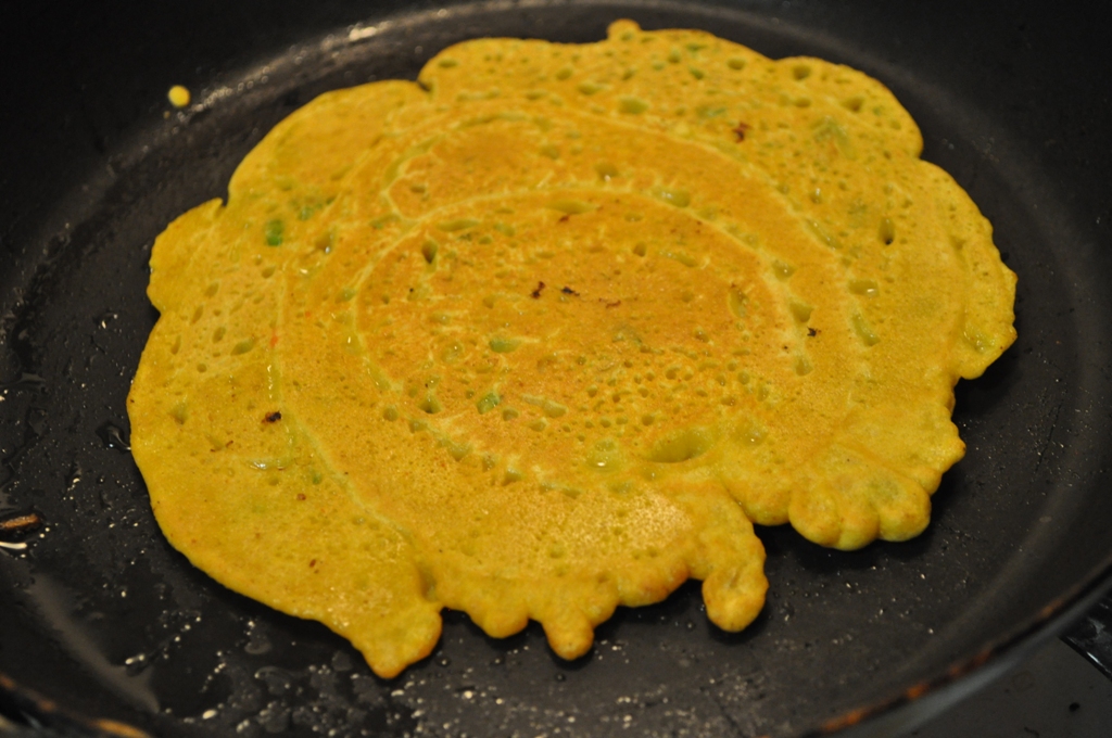 Besan Puda - Savory Chickpea Flour Crepes