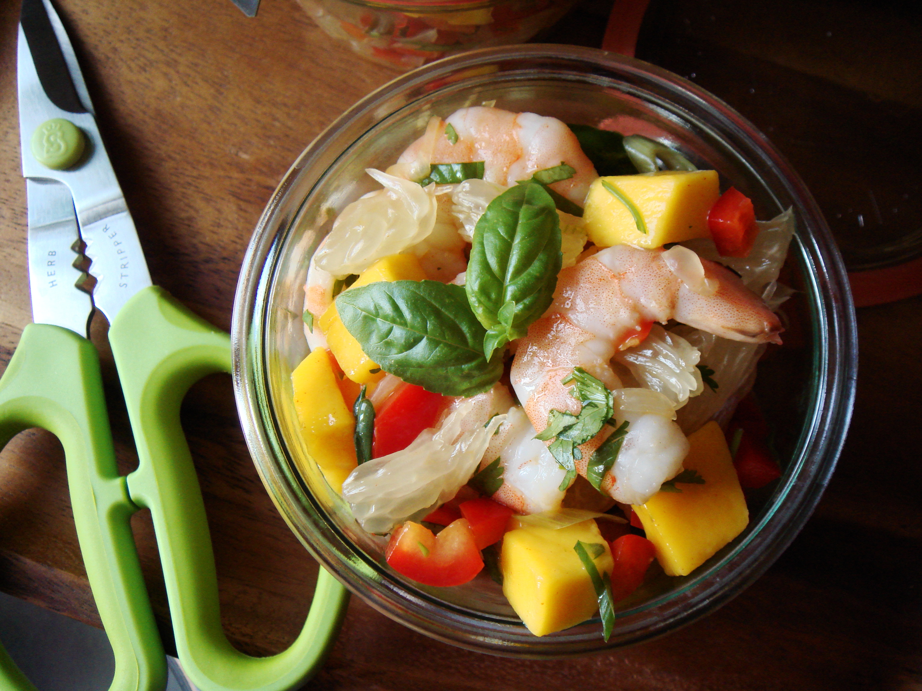 Pomelo Mango Shrimp Salad