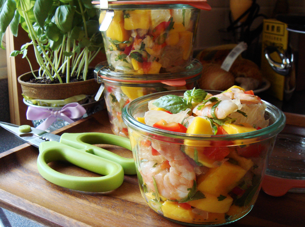 Pomelo Mango Shrimp Salad