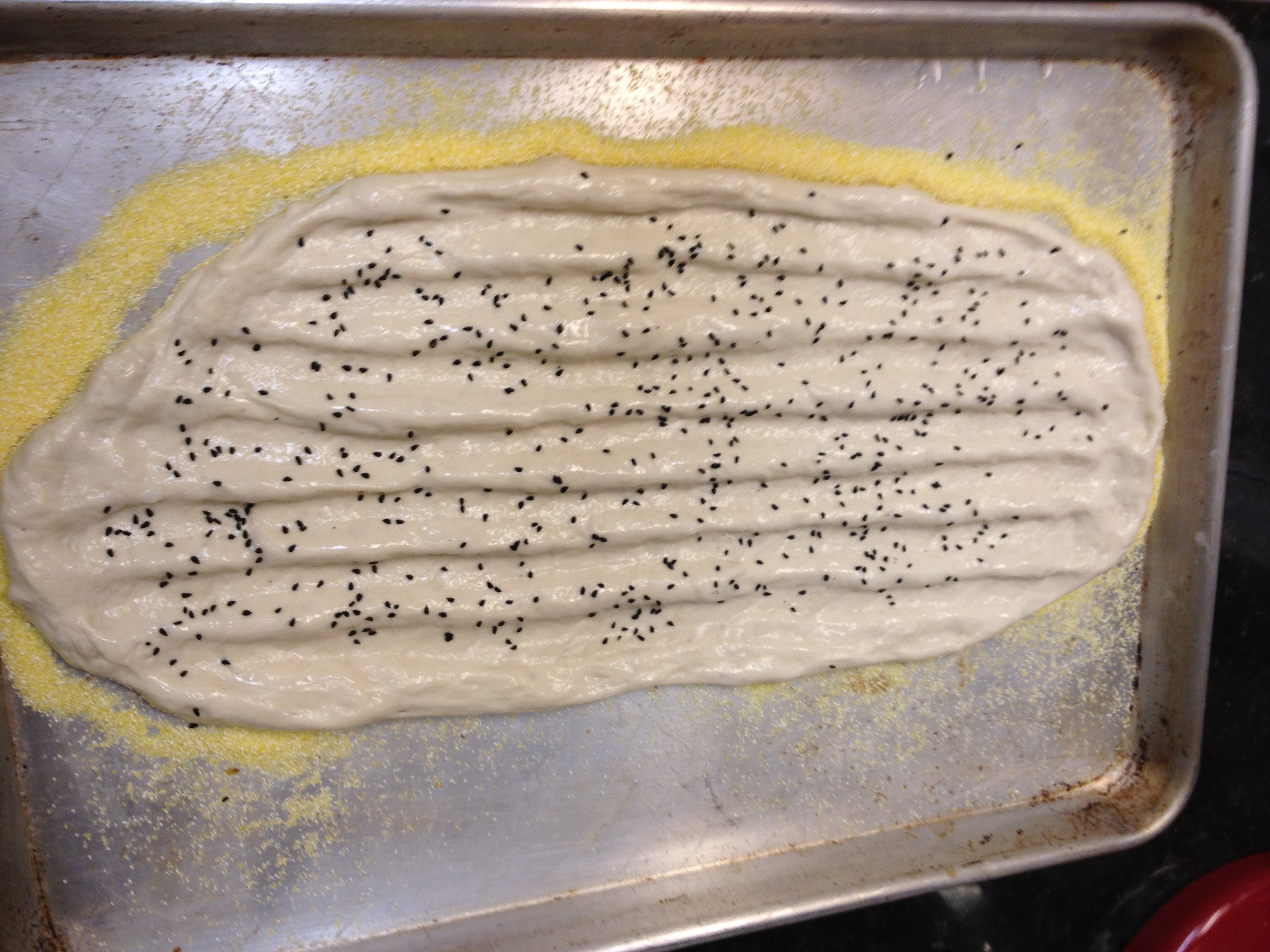 No-knead Barbari Bread