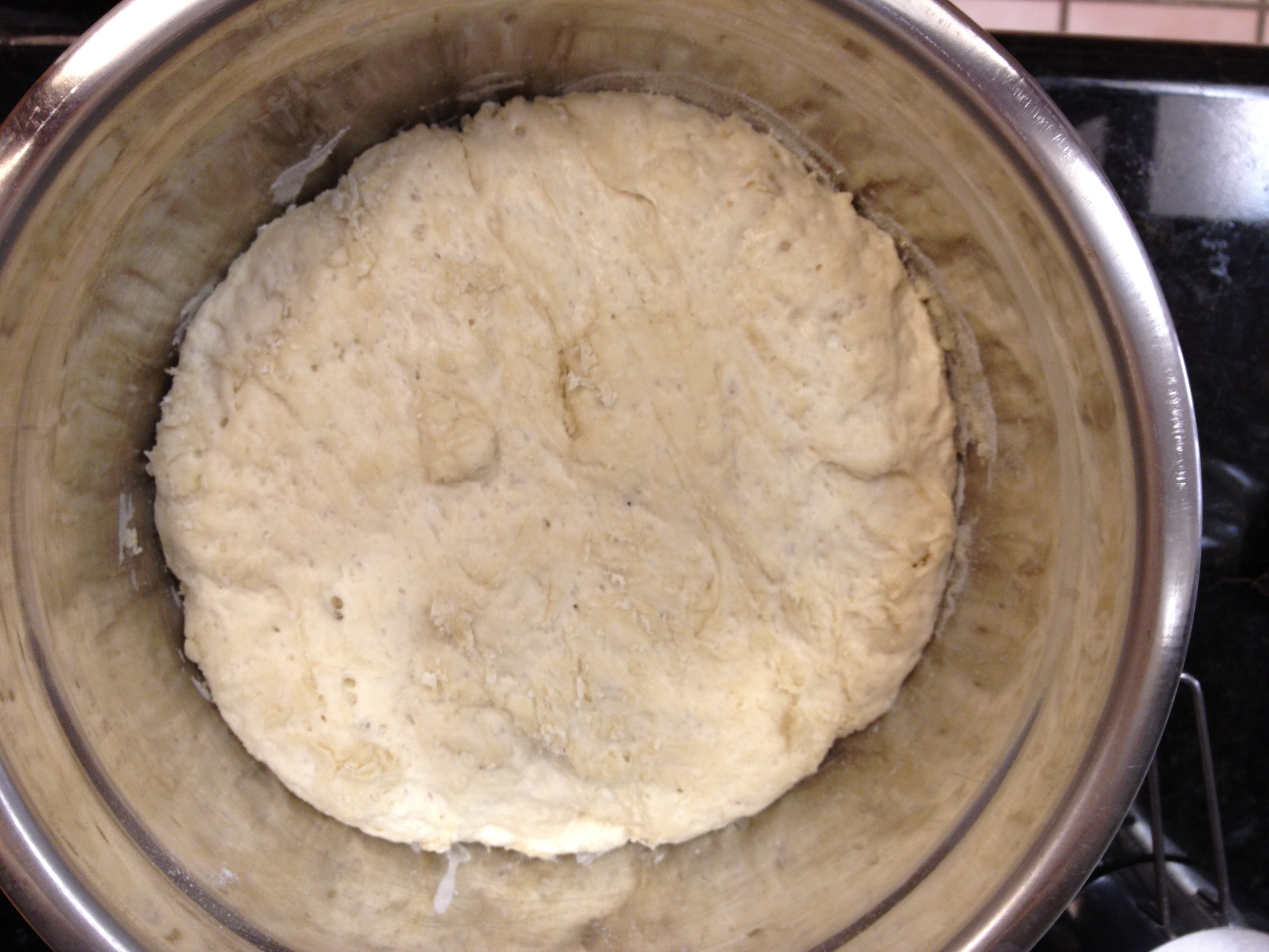 No-knead Barbari Bread
