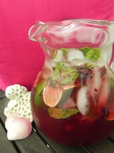 Black and blue mojito