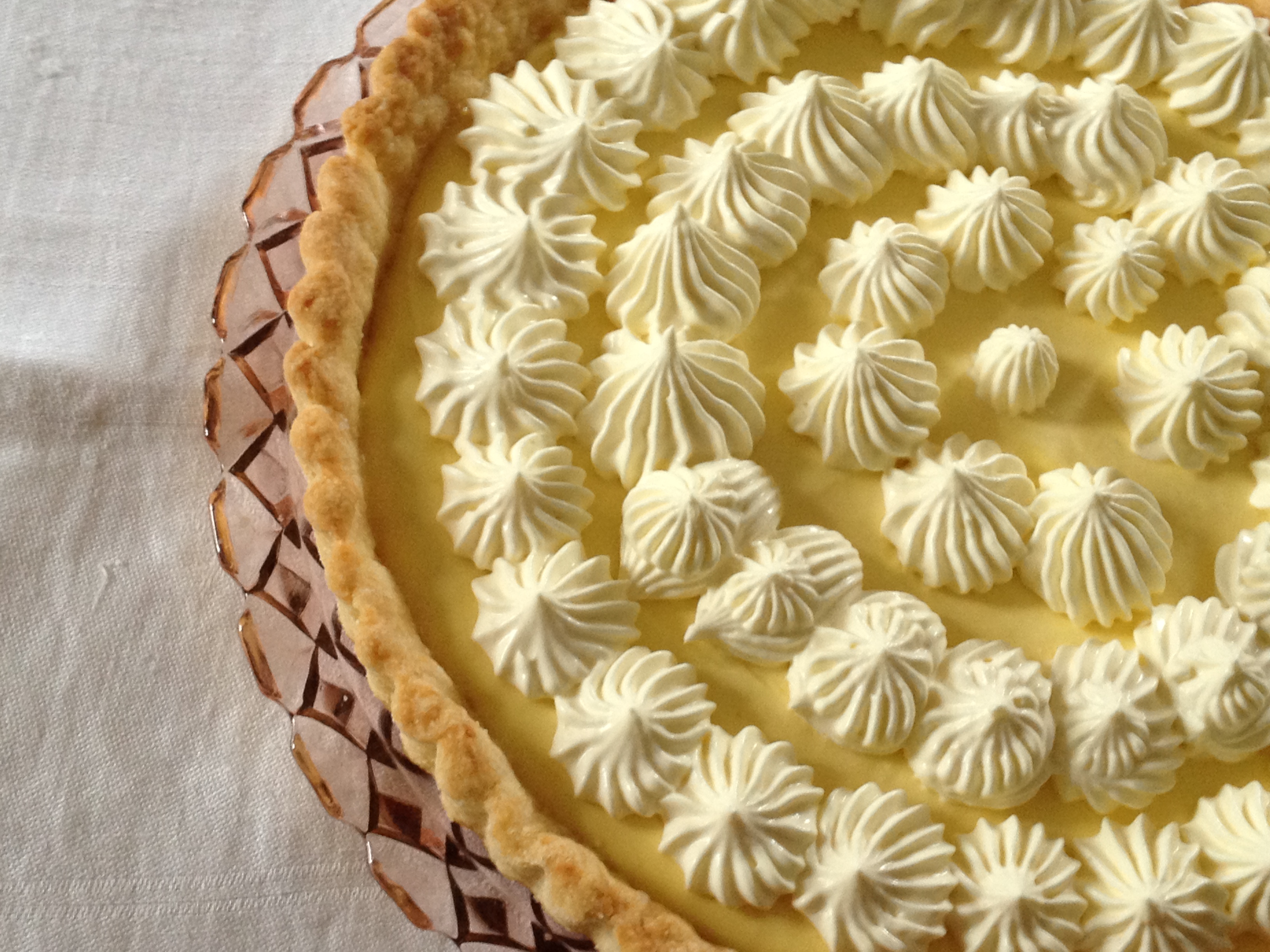 Mango Cream Tart With Mango Whipped Cream