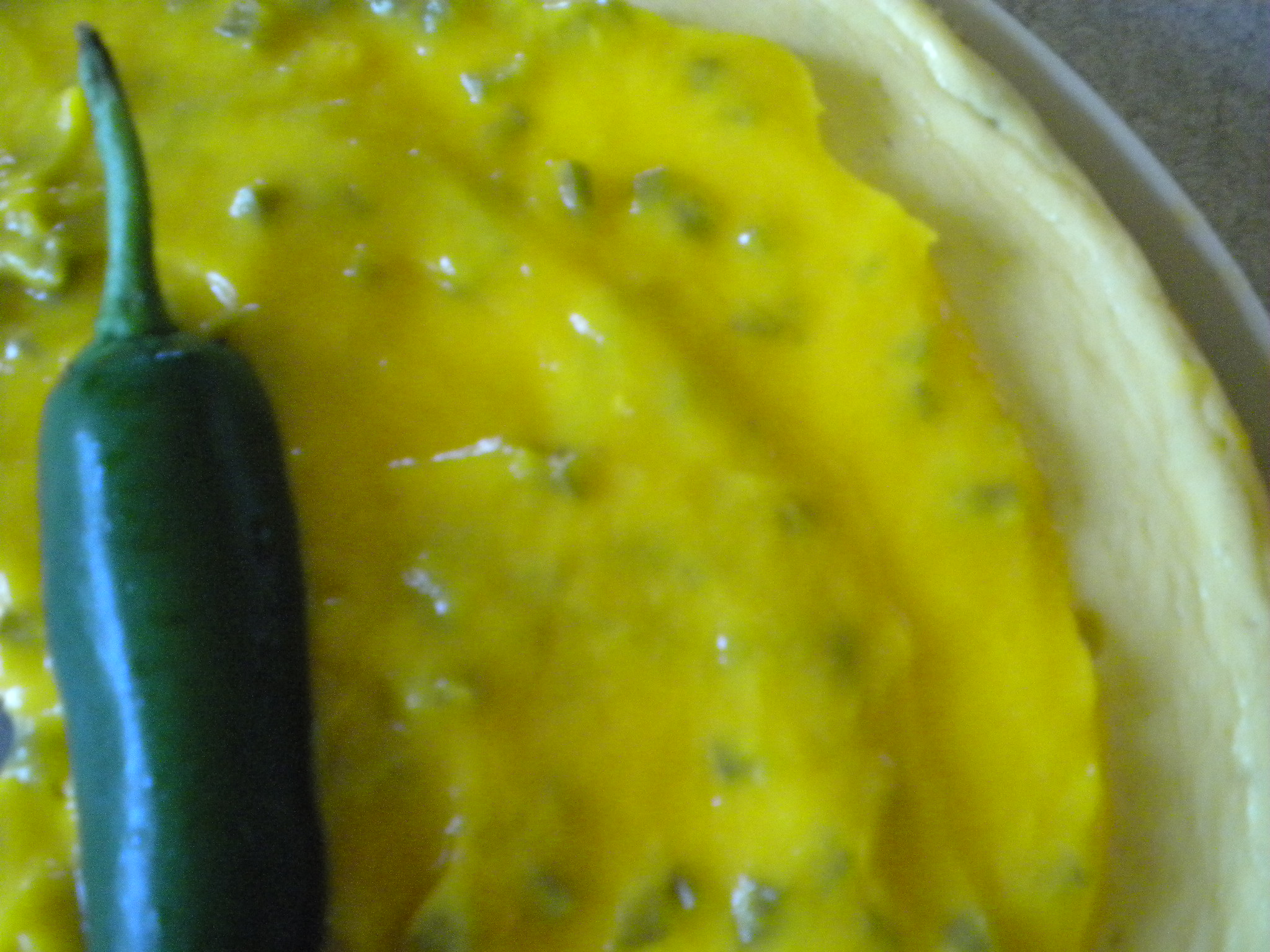 Mango - Jalapeno Cheesecake