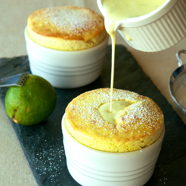 Mango Soufflés with CoconutLime Crème Anglaise Recipe on Food52
