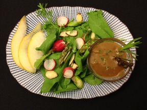 Mango Tarragon Vinaigrette with Pickled Green Peppercorns