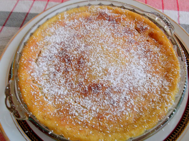 Cherry Clafouti Baked in Mango-Coconut Custardy Batter