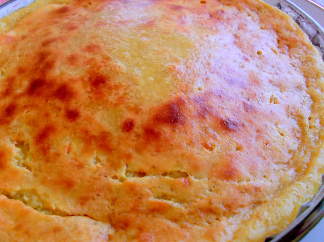 Cherry Clafouti Baked in Mango-Coconut Custardy Batter
