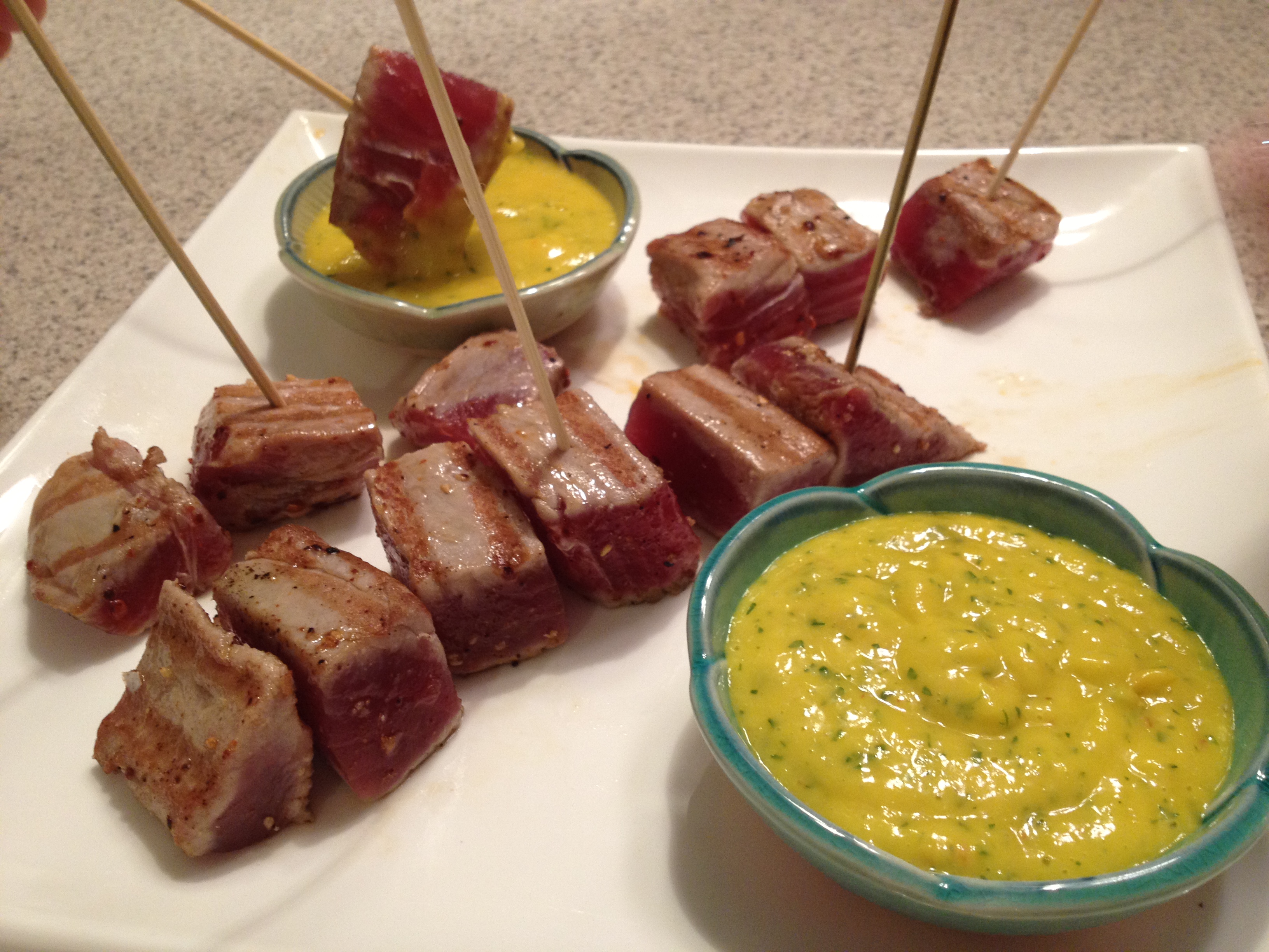 Mango Tuna Bites 