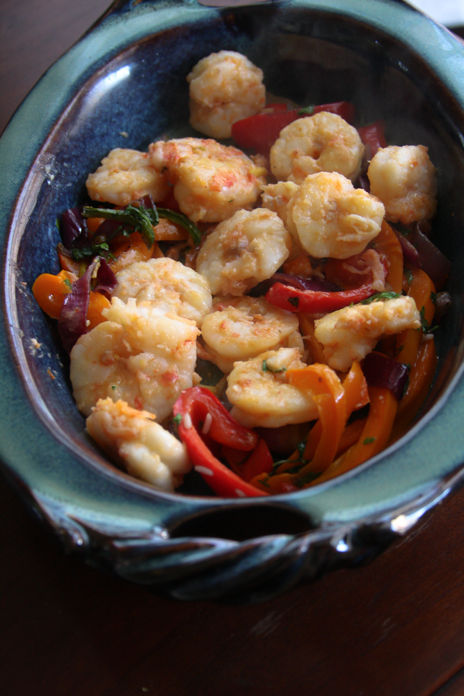Cinco de Mayo Mango Shrimp Fajita