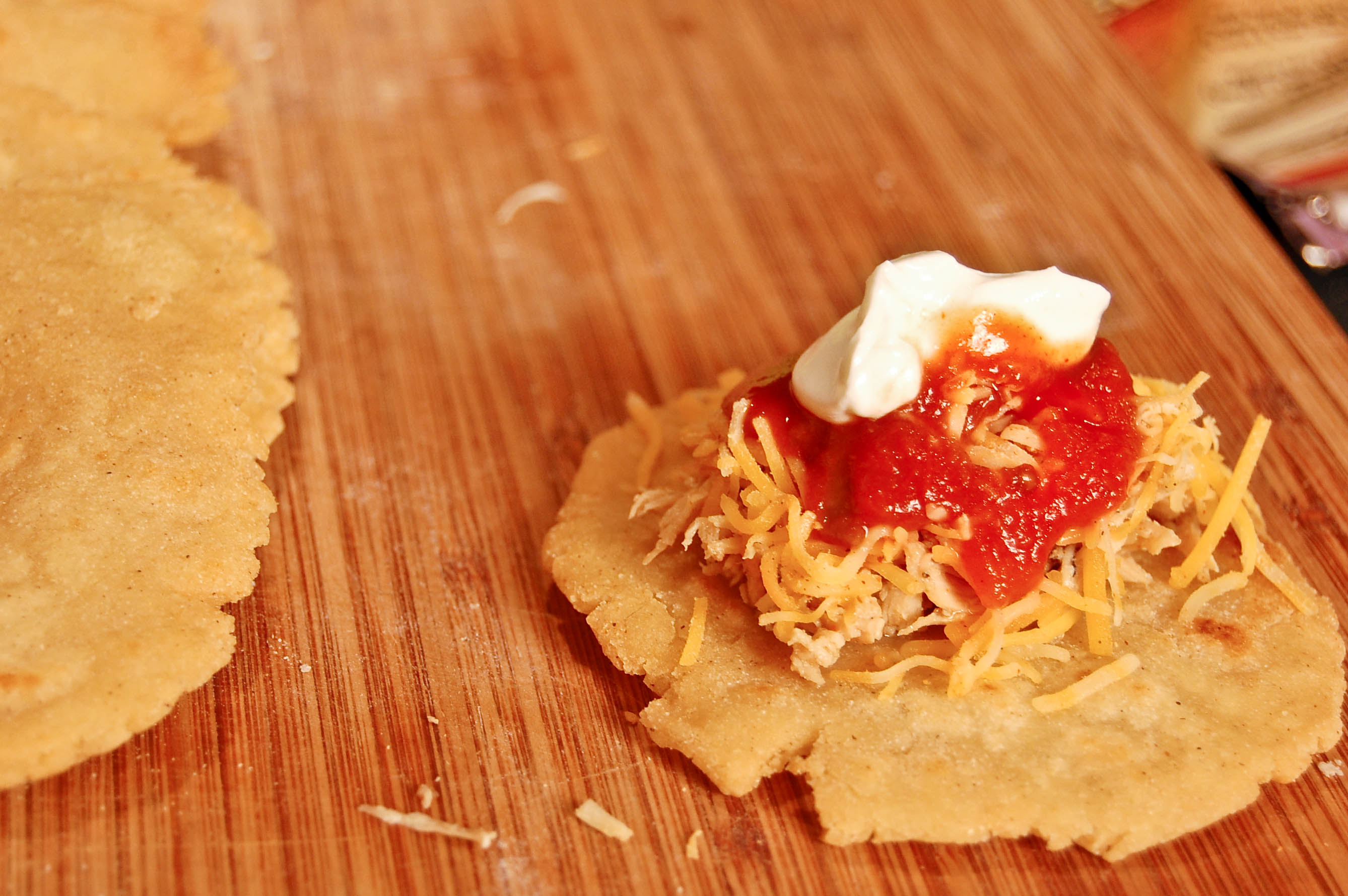 Shredded Chicken Gorditas