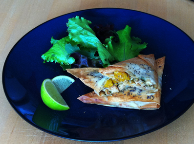 Chicken Mango Samosas
