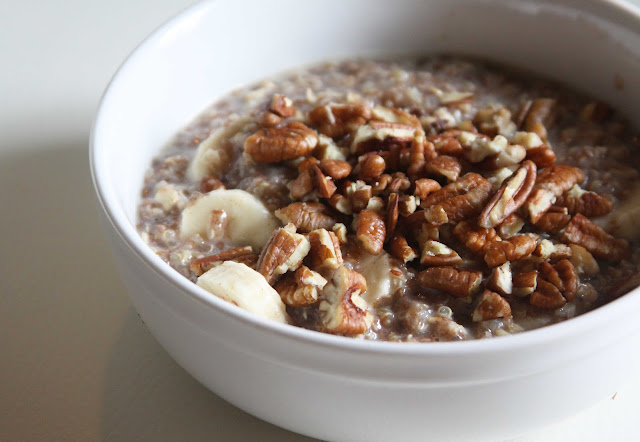 Breakfast Quinoa with Oats and Chia Seeds