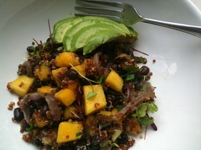 Quinoa and Mango Salad with Lemony-Ginger Dressing