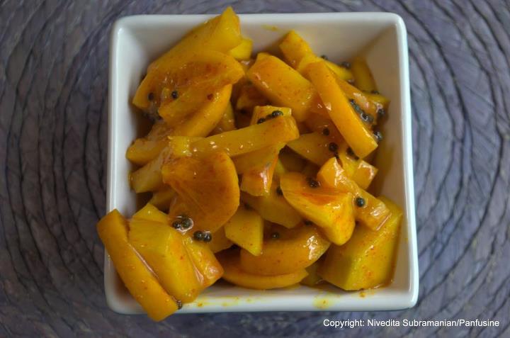Quick Mango Meyer lemon relish
