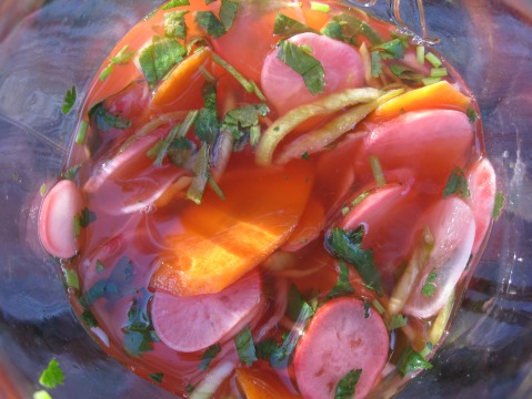 Pickled Spring Vegetables