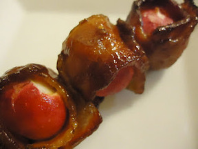 Bacon Wrapped Roasted Radishes