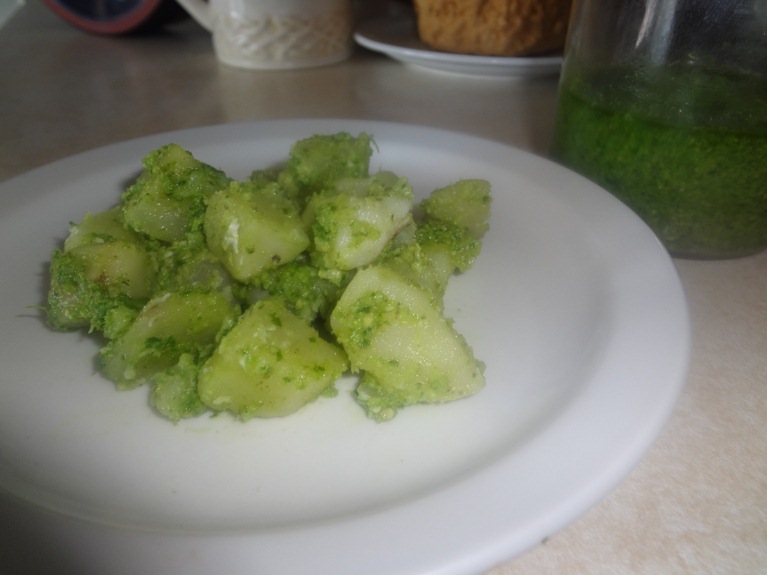 Potato Salad with Turnip Paste