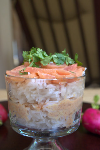Radish, scallions & coconut Sambar