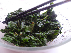 Turnip Green Gomae