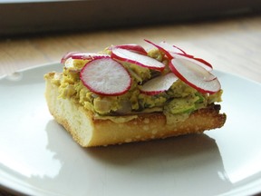 Radish Scrambled Toast