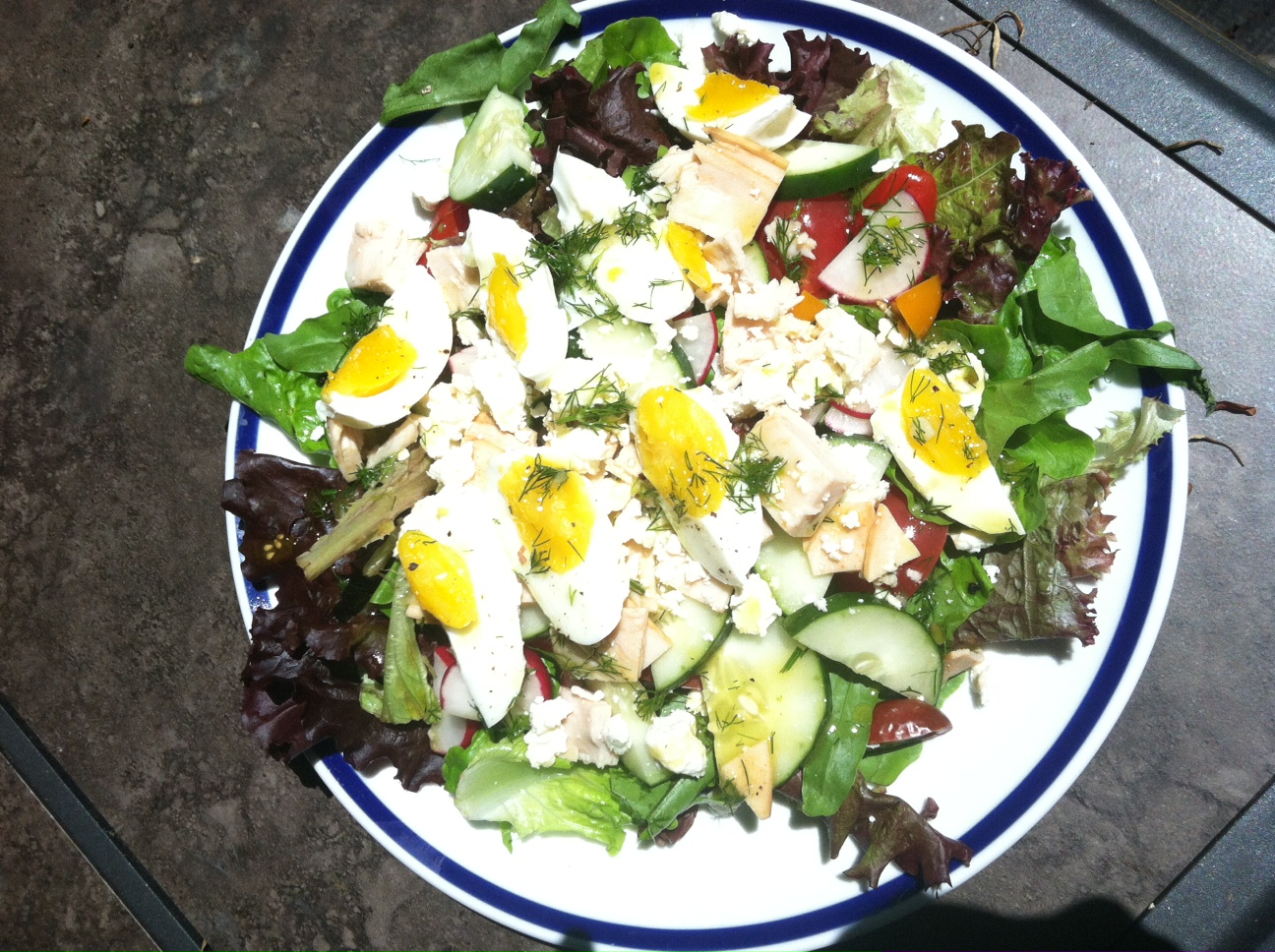 Chef's Salad with Dill Vinaigrette