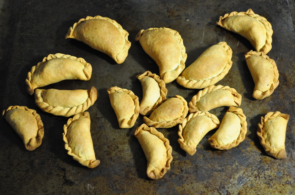 Papa , Mumma and Baby Empanada- Fresh Chickpea and Peas Empanada