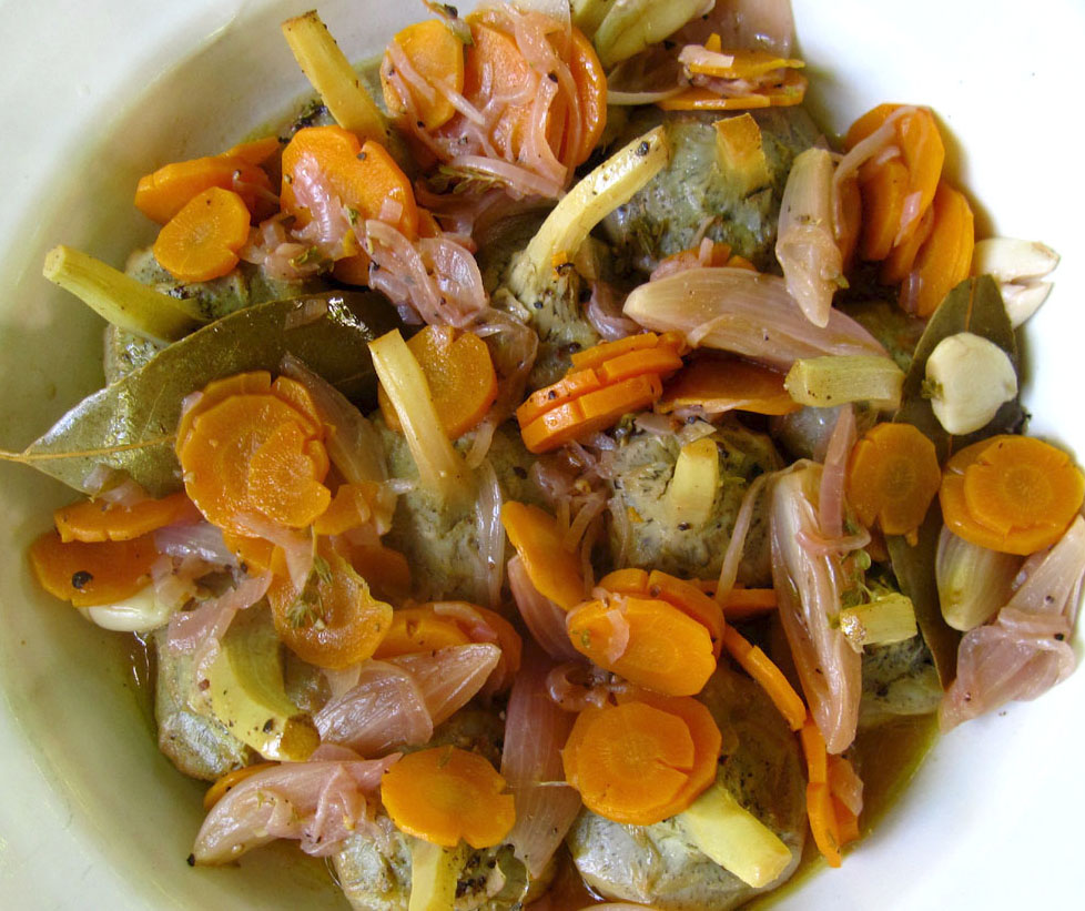 Braised Artichoke Hearts