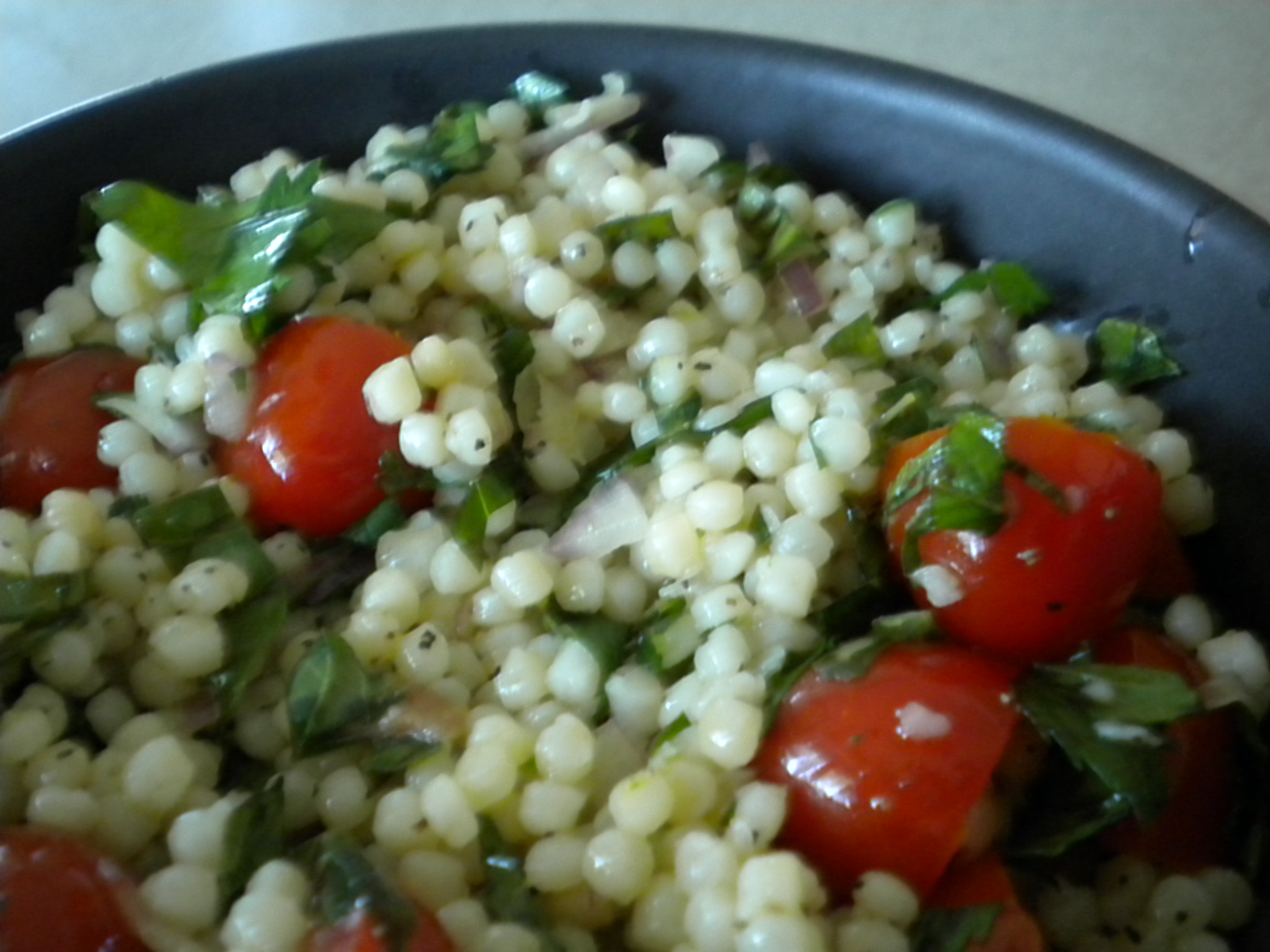 Herbed Couscous Salad with a Hint of Anchovy