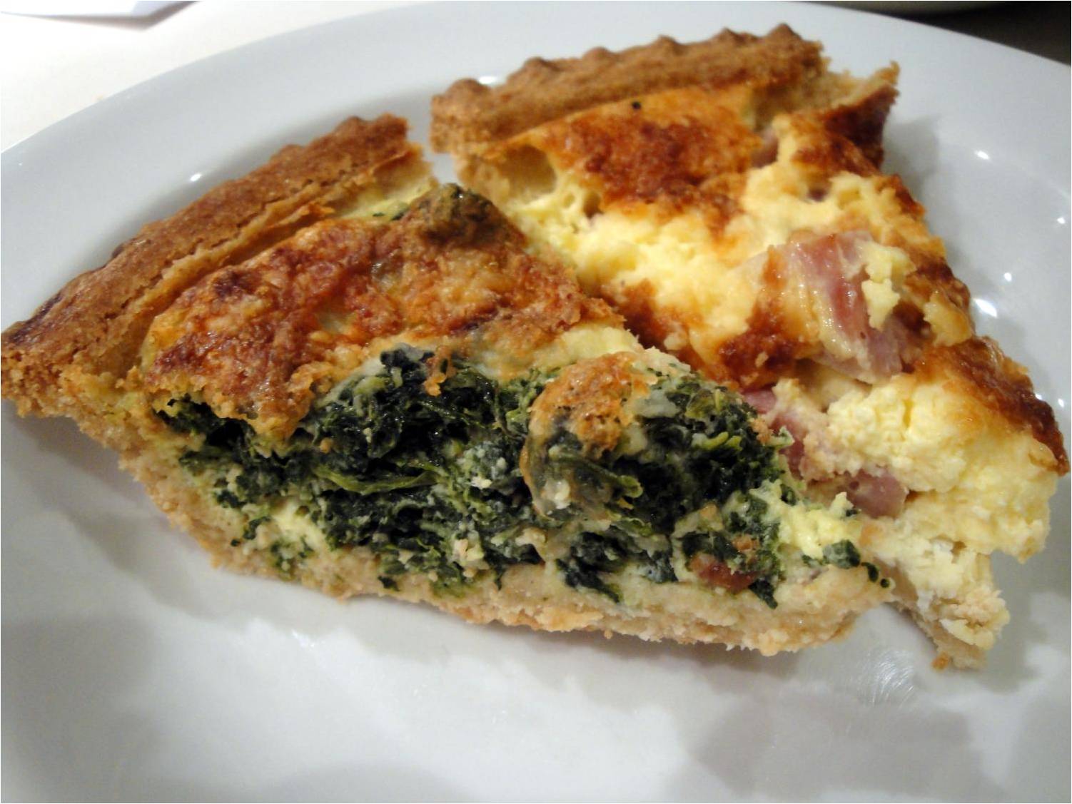 Spinach or Ham Quiche