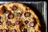 Cacio e Pepe Pizza with Roasted Radishes