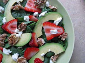 Springtime Spinach Salad with a Twist