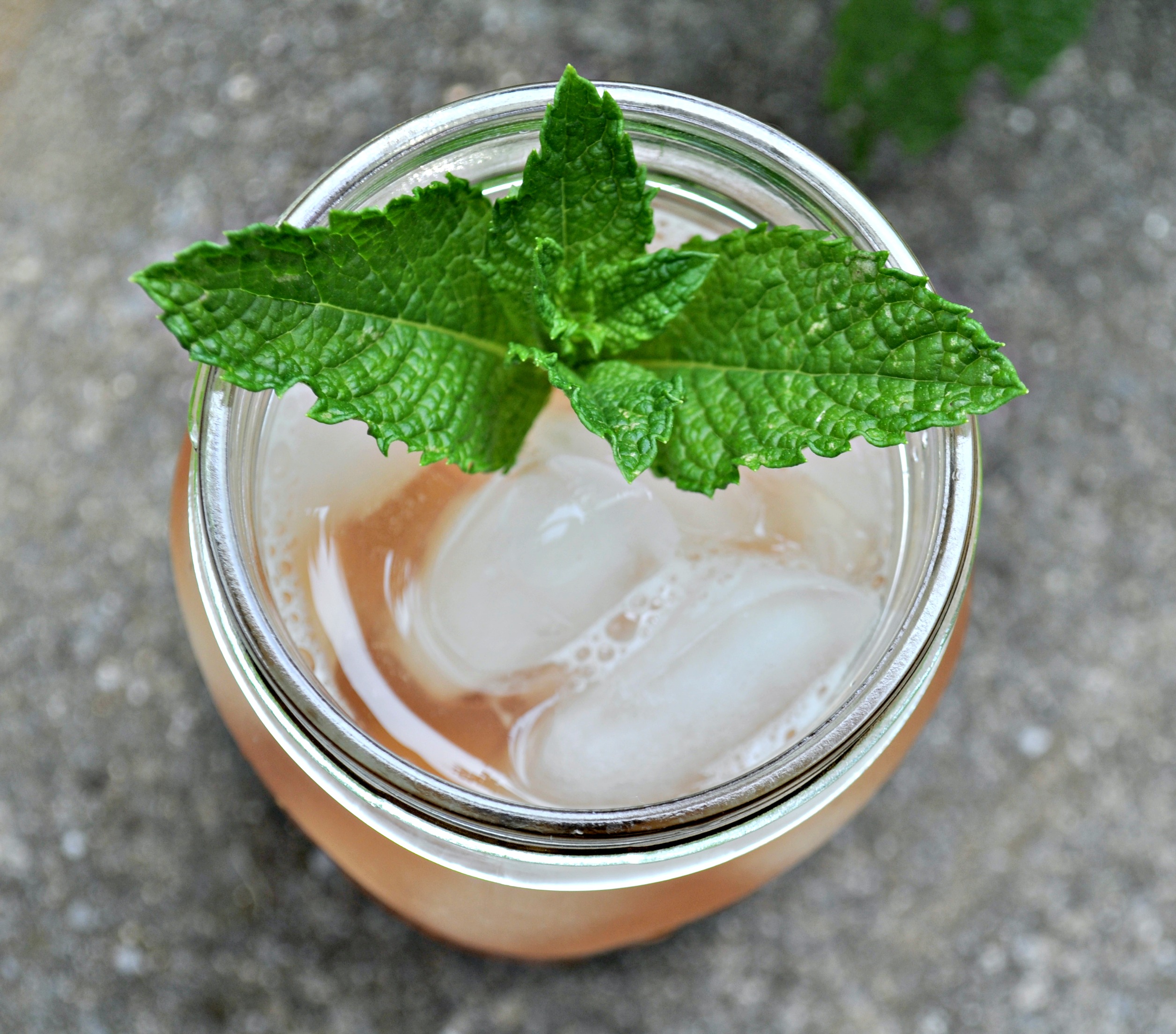 Rhubarb Iced Tea