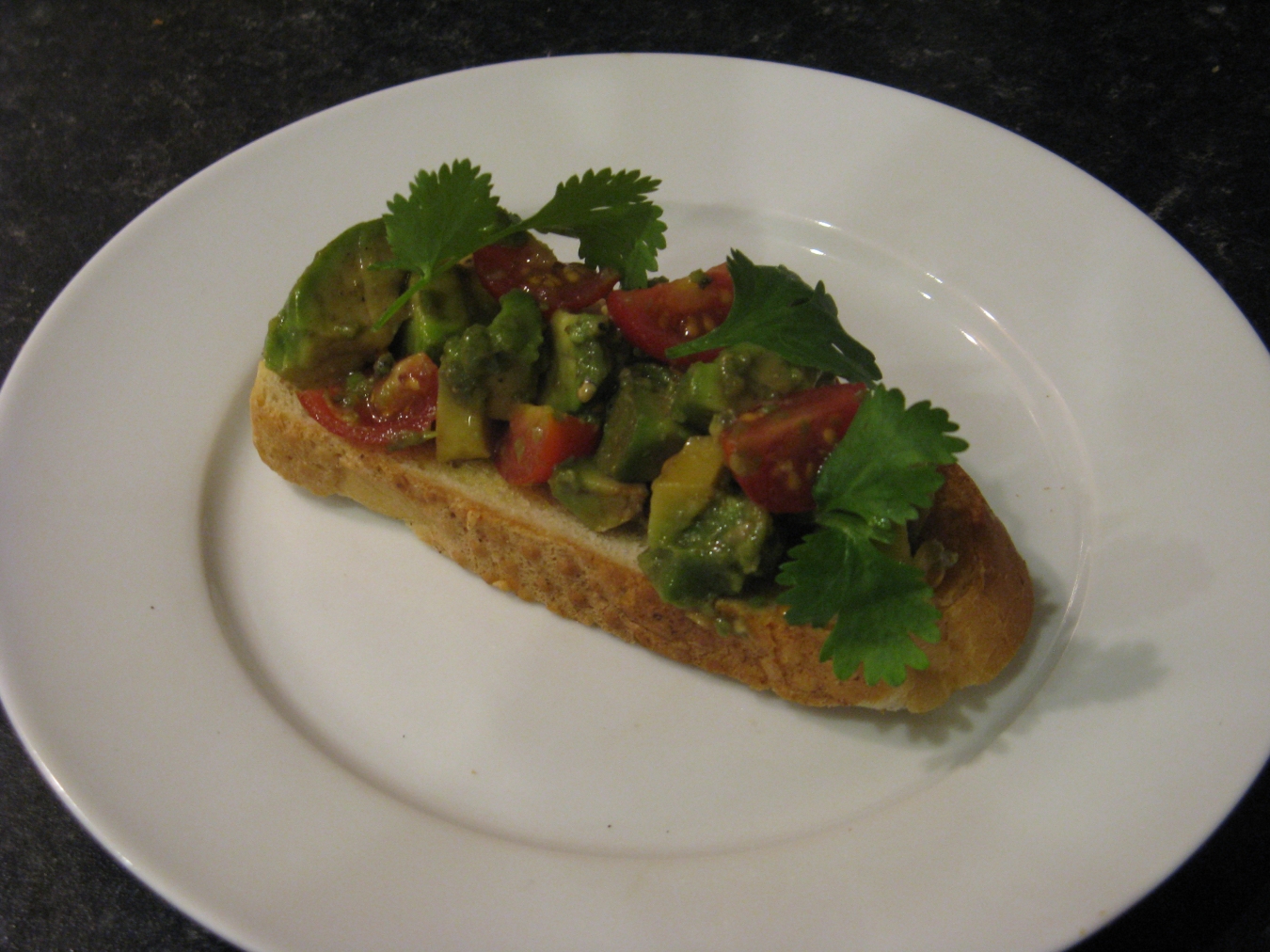 Avocado and Cherry Tomato Bruschetta