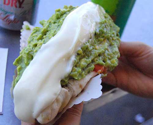 Guac Italiano Hot Dog - the Go-To hot dog from Chile spiced up a bit.