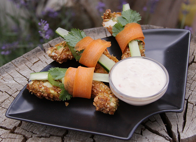 Crunchy Avocado with Sweet Chili Mayo
