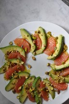 Asparagus and Grapefruit Salad with Pistachio Vinaigrette