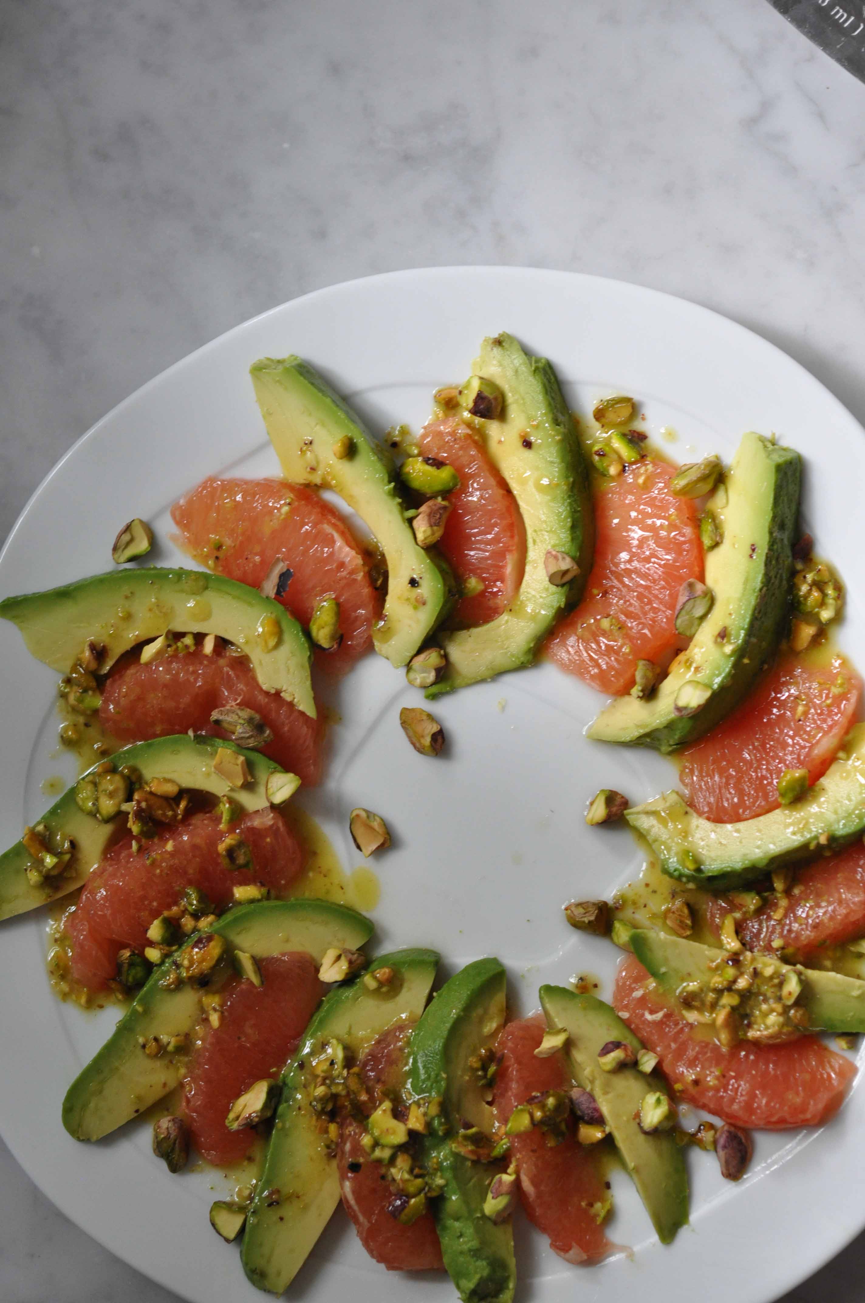 Asparagus and Grapefruit Salad with Pistachio Vinaigrette