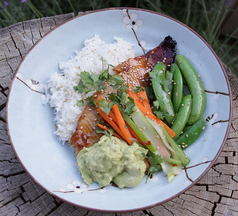 Trout Kabayaki with Avocado