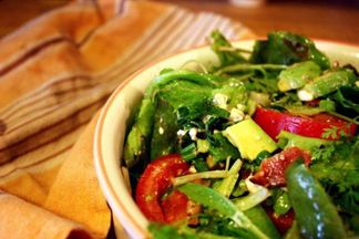 Classic Chopped Salad with Bacon & Avocado with Blue Cheese Vinaigrette