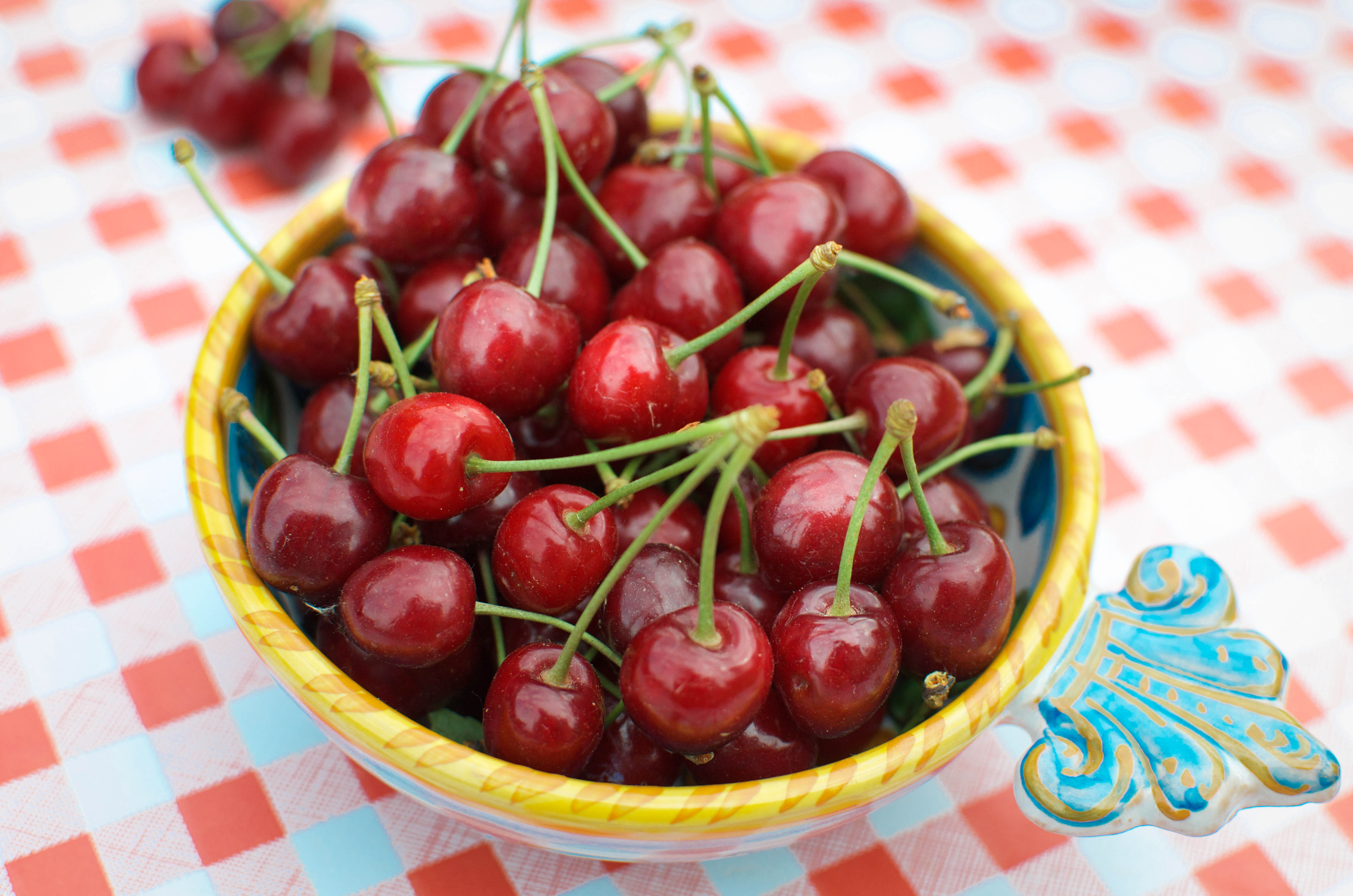 Fresh Picked Cherries with Limoncello