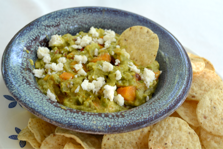 Guacamole with butternut squash and chipotle