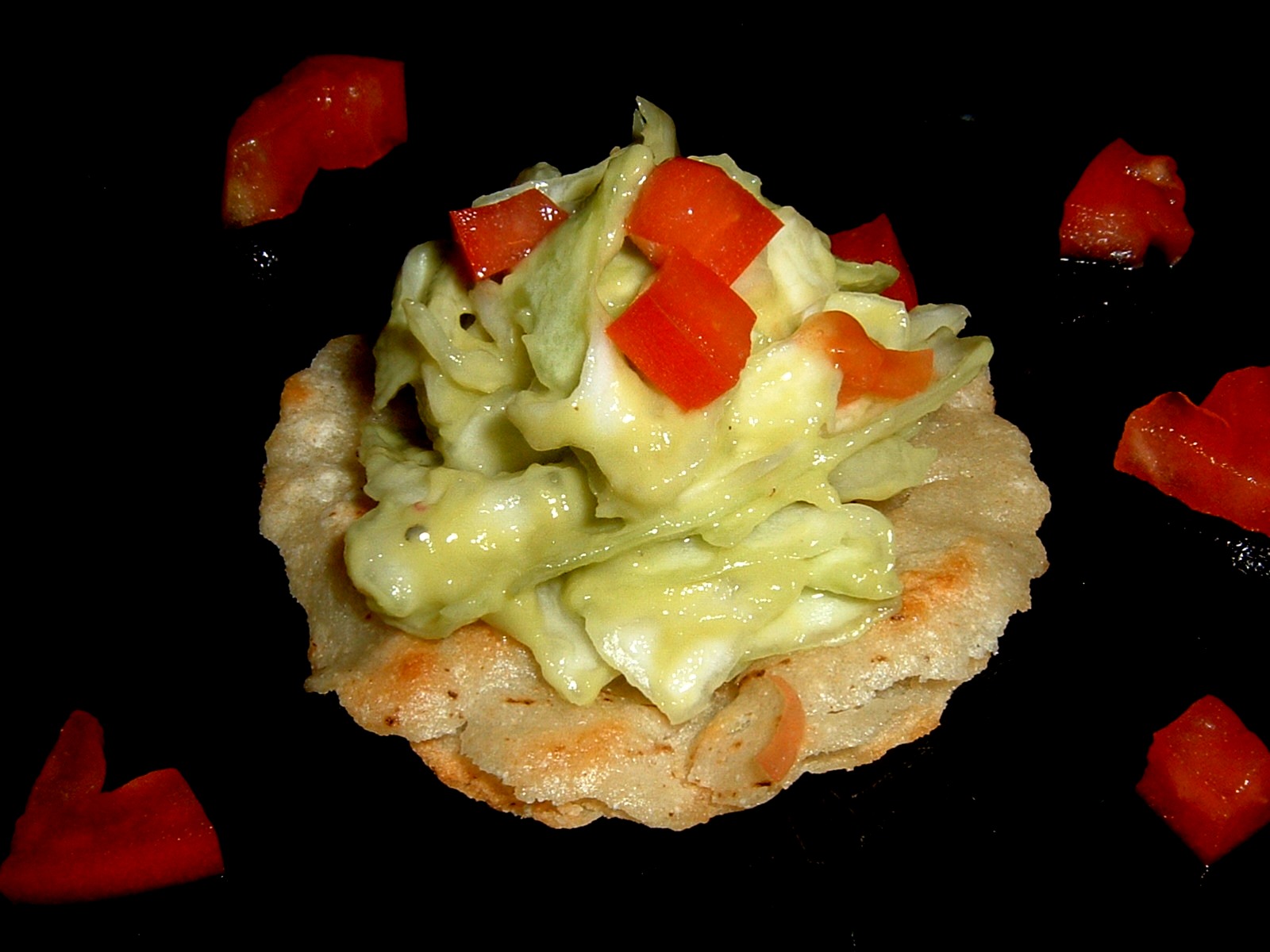 Avocado Slaw Canapes