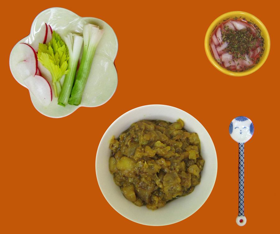 Yatimcheh - Eggplant with vinaigrette