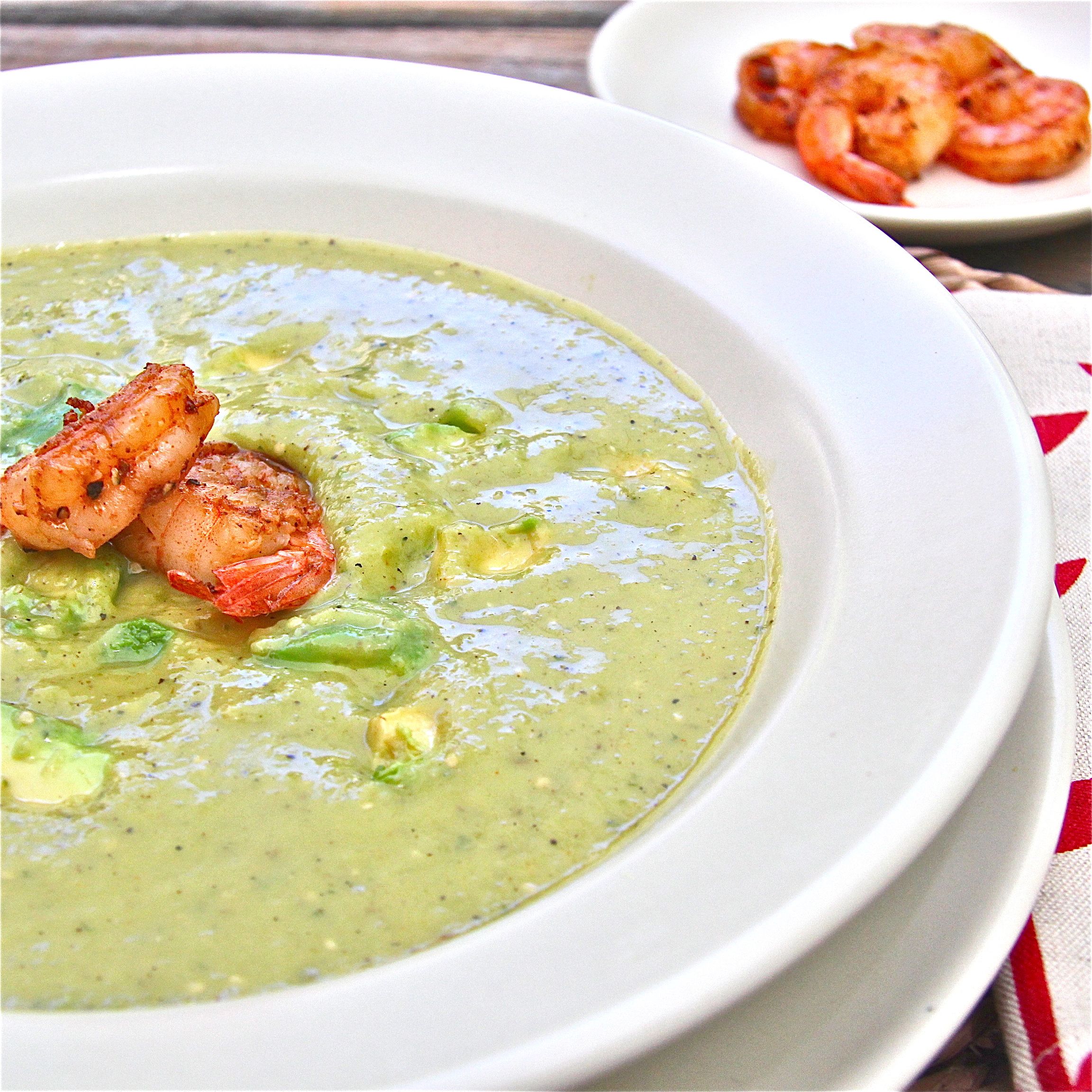 Avocado and Roasted Tomatillo Soup
