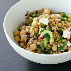 Antipasti Party Farro and Chickpea Salad